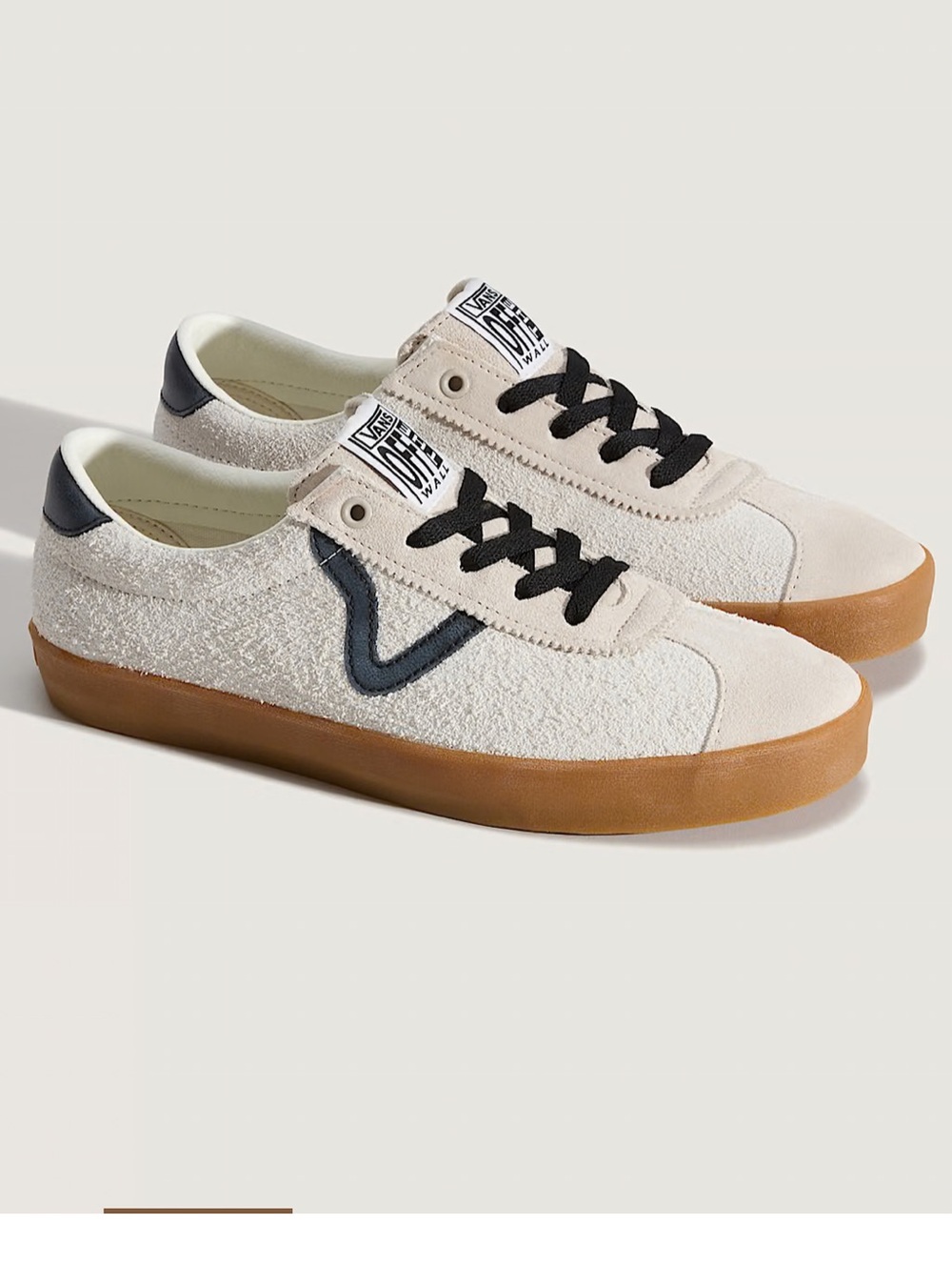Vans Sport Low Unisex Shoe White/Black Size 8 Women's 6.5 Mens 90's Style